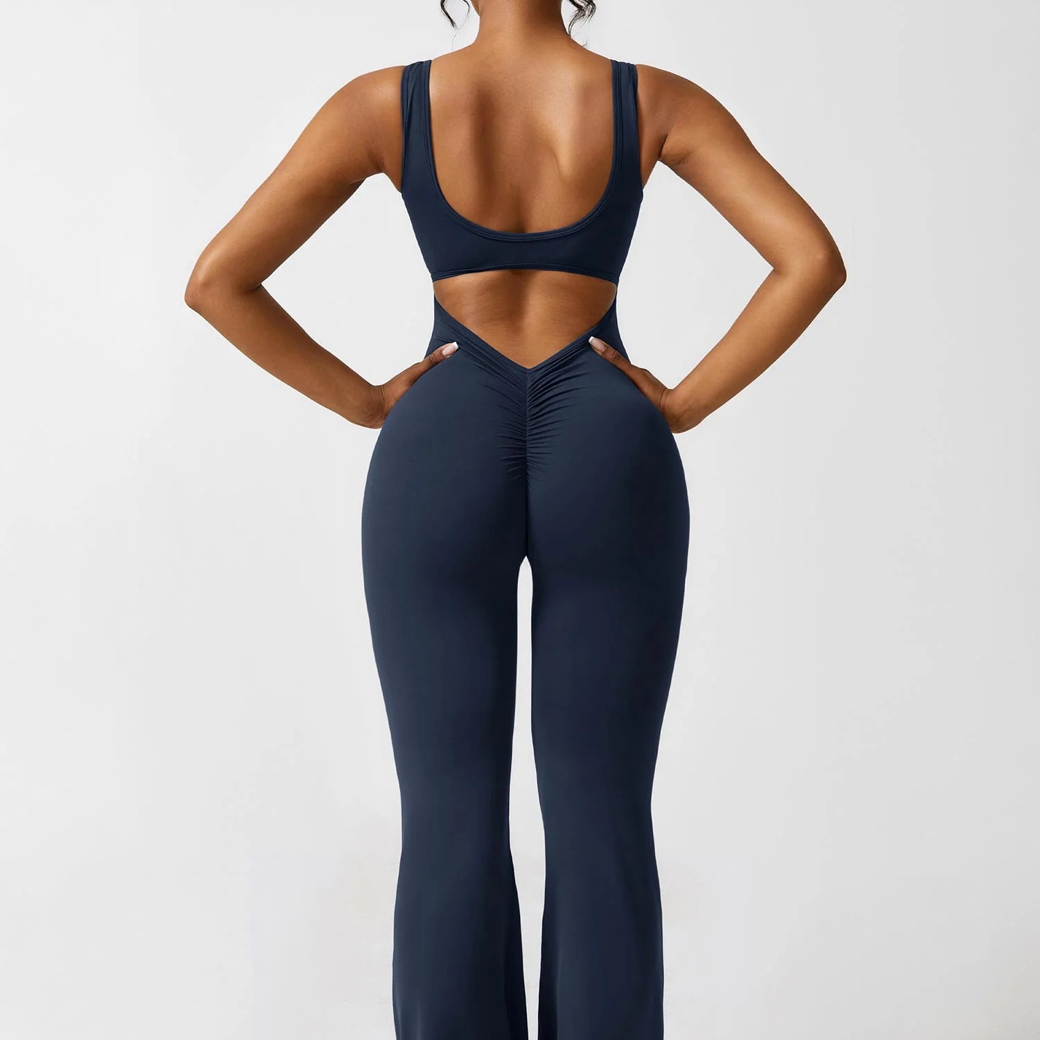 V-Lift Flare Jumpsuit